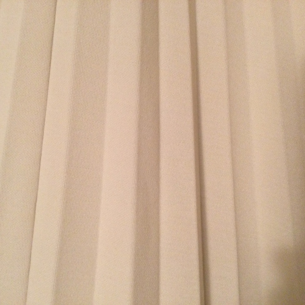 Vintage 70s - 80s Graff Cream Color Californiawear Pleated Skirt - Picture 3 of 10